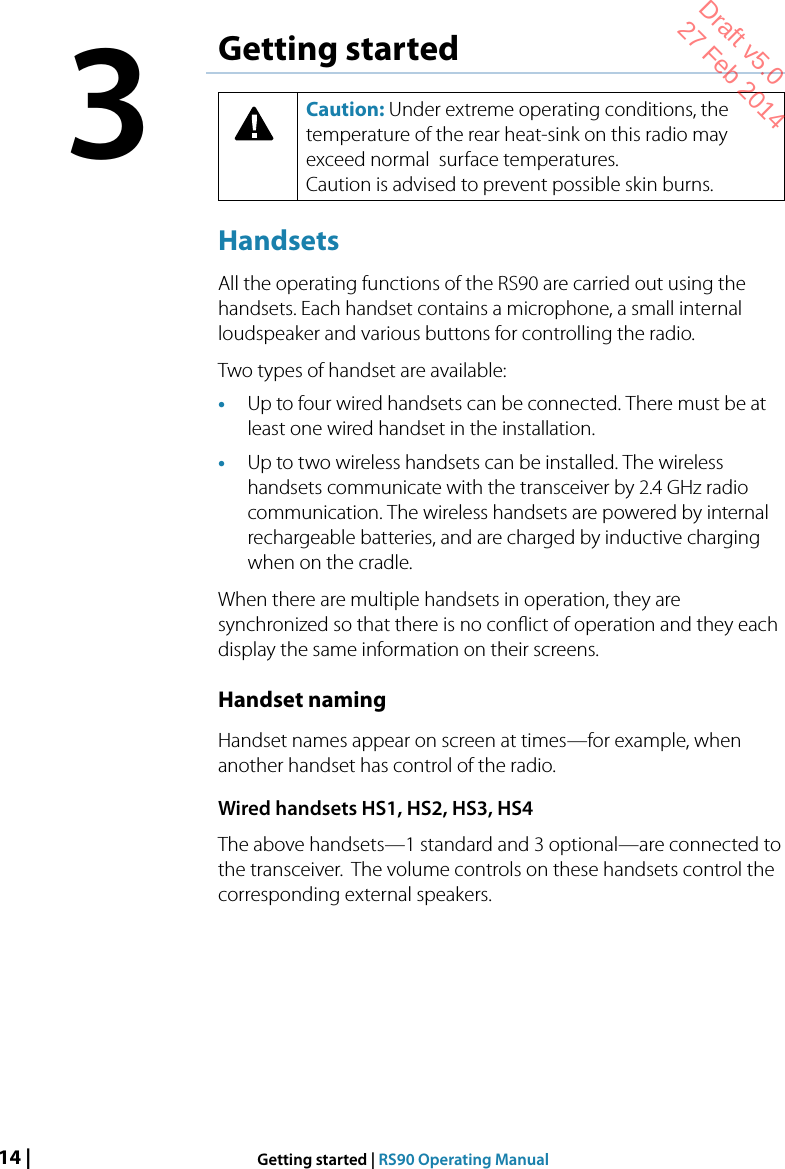 Page 14 of Navico VHFRS90 BASE STATION VHF RADIO User Manual 1