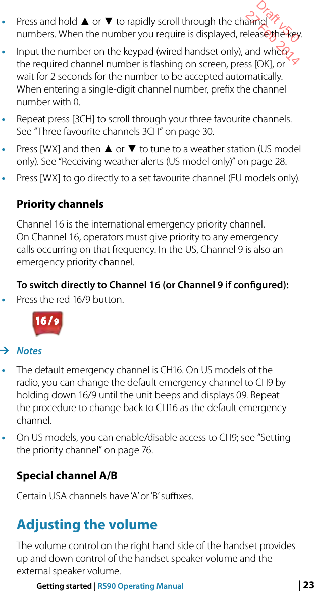 Page 23 of Navico VHFRS90 BASE STATION VHF RADIO User Manual 1