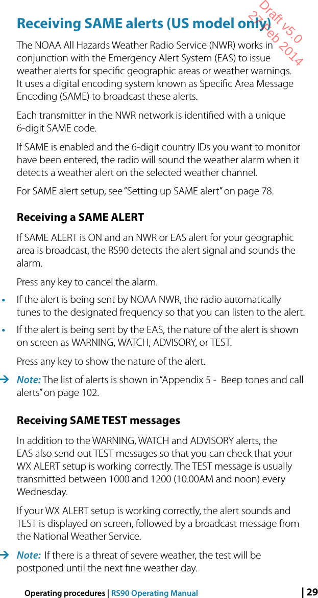 Page 29 of Navico VHFRS90 BASE STATION VHF RADIO User Manual 1