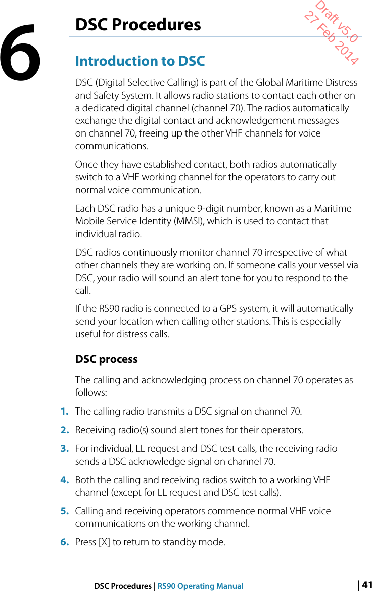 Page 41 of Navico VHFRS90 BASE STATION VHF RADIO User Manual 1