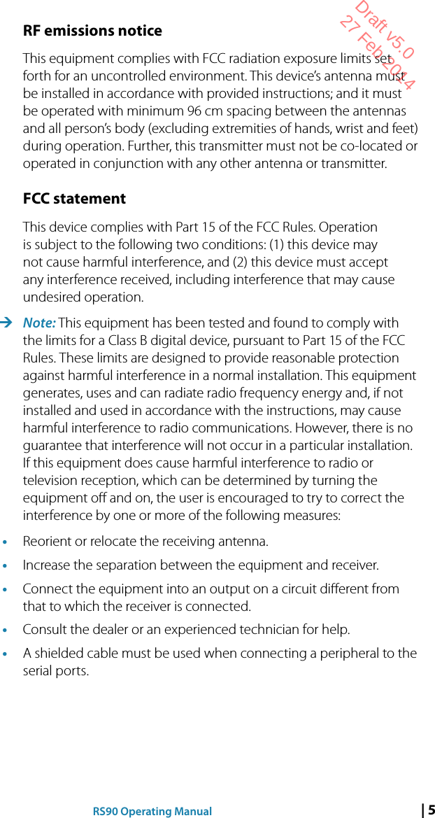 Page 5 of Navico VHFRS90 BASE STATION VHF RADIO User Manual 1