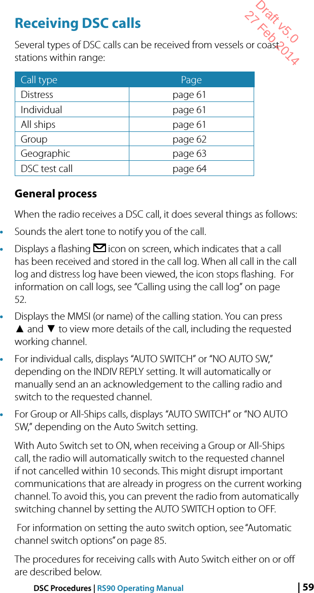 Page 59 of Navico VHFRS90 BASE STATION VHF RADIO User Manual 1