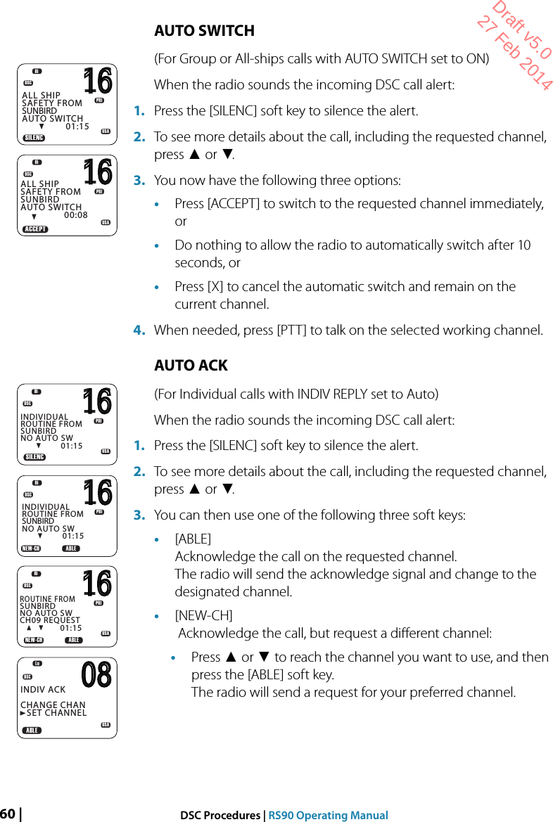 Page 60 of Navico VHFRS90 BASE STATION VHF RADIO User Manual 1