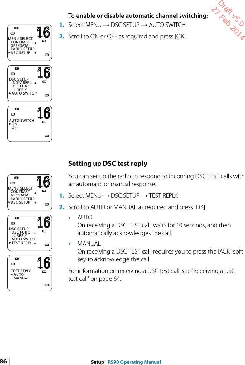 Page 22 of Navico VHFRS90 BASE STATION VHF RADIO User Manual 2