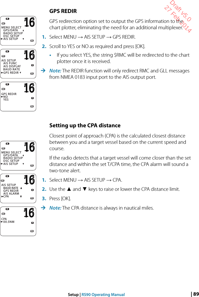 Page 25 of Navico VHFRS90 BASE STATION VHF RADIO User Manual 2