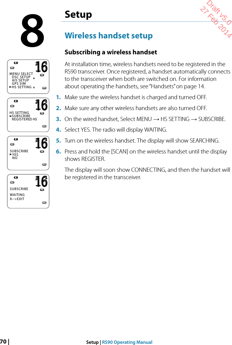 Page 6 of Navico VHFRS90 BASE STATION VHF RADIO User Manual 2
