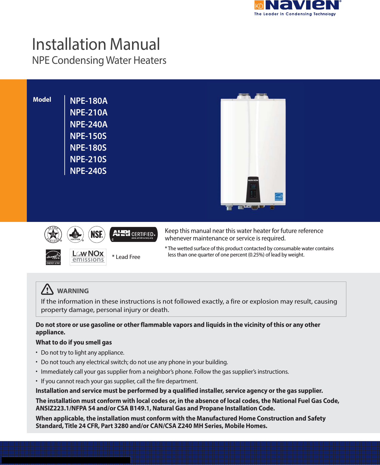 Navien Npe 180a Installation Manual 822449 Manualslib Makes It Easy To