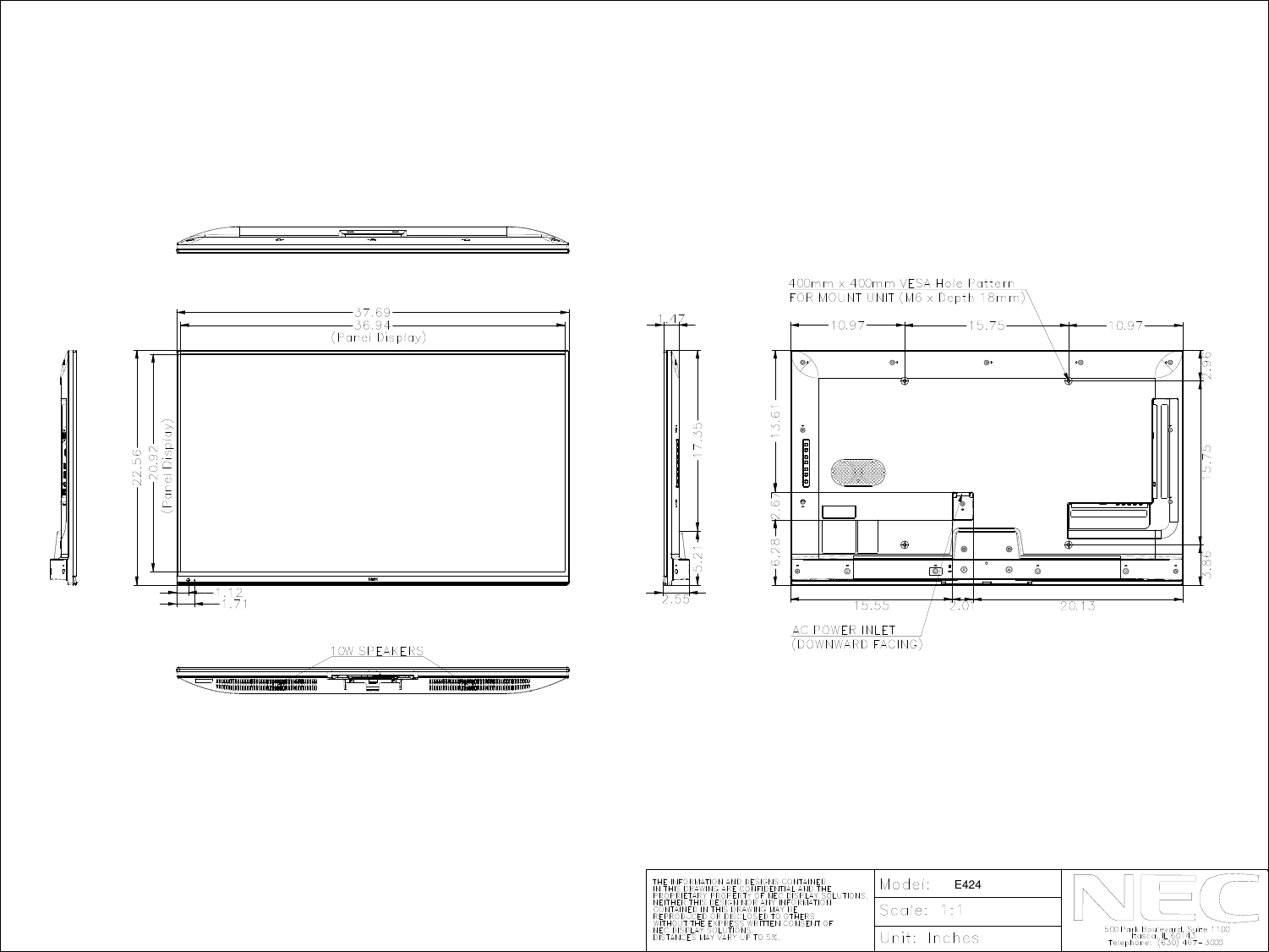 Page 1 of 1 - Nec Nec-E424-Mechanical-Drawings- E424_.dcd  Nec-e424-mechanical-drawings