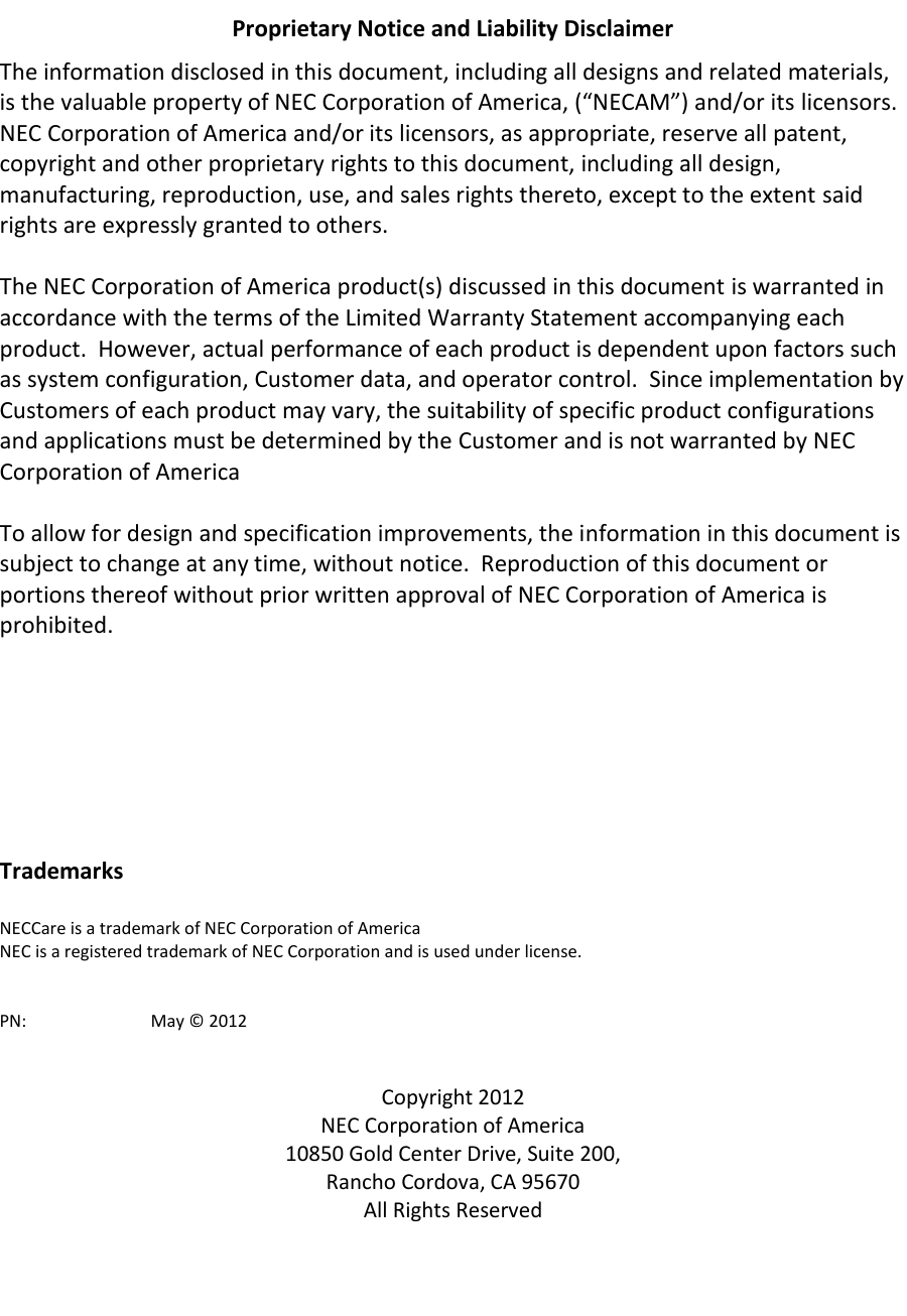 Page 2 of 10 - Nec Nec-Express5800-R120D-1M-Warranty-Guide- 1000 Series ServerCare Guide  Nec-express5800-r120d-1m-warranty-guide