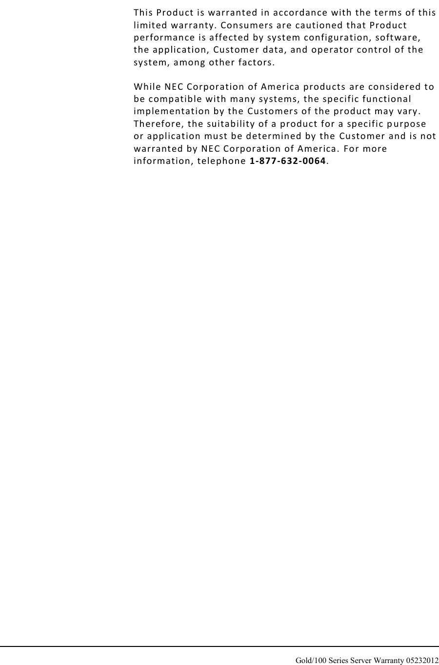 Page 9 of 10 - Nec Nec-Express5800-R120D-1M-Warranty-Guide- 1000 Series ServerCare Guide  Nec-express5800-r120d-1m-warranty-guide