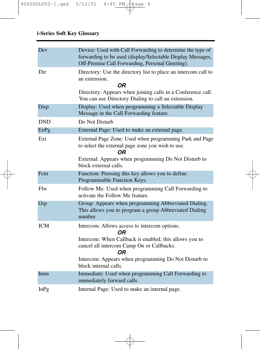 Page 4 of 8 - Nec Nec-I-Series-Users-Manual- 92600GLO02-1  Nec-i-series-users-manual