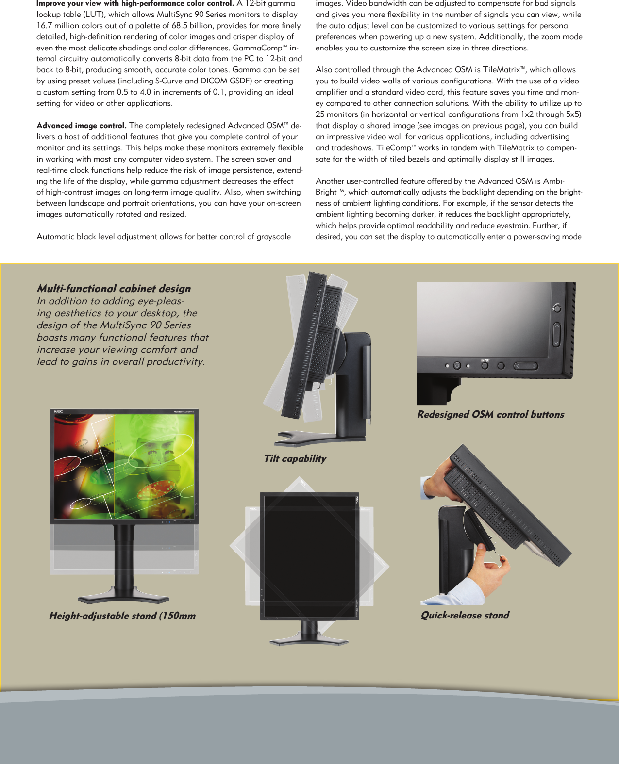 Page 3 of 6 - Nec Nec-Lcd2190Uxp-Bk-Brochure- Nec-lcd2190uxp-bk-brochure