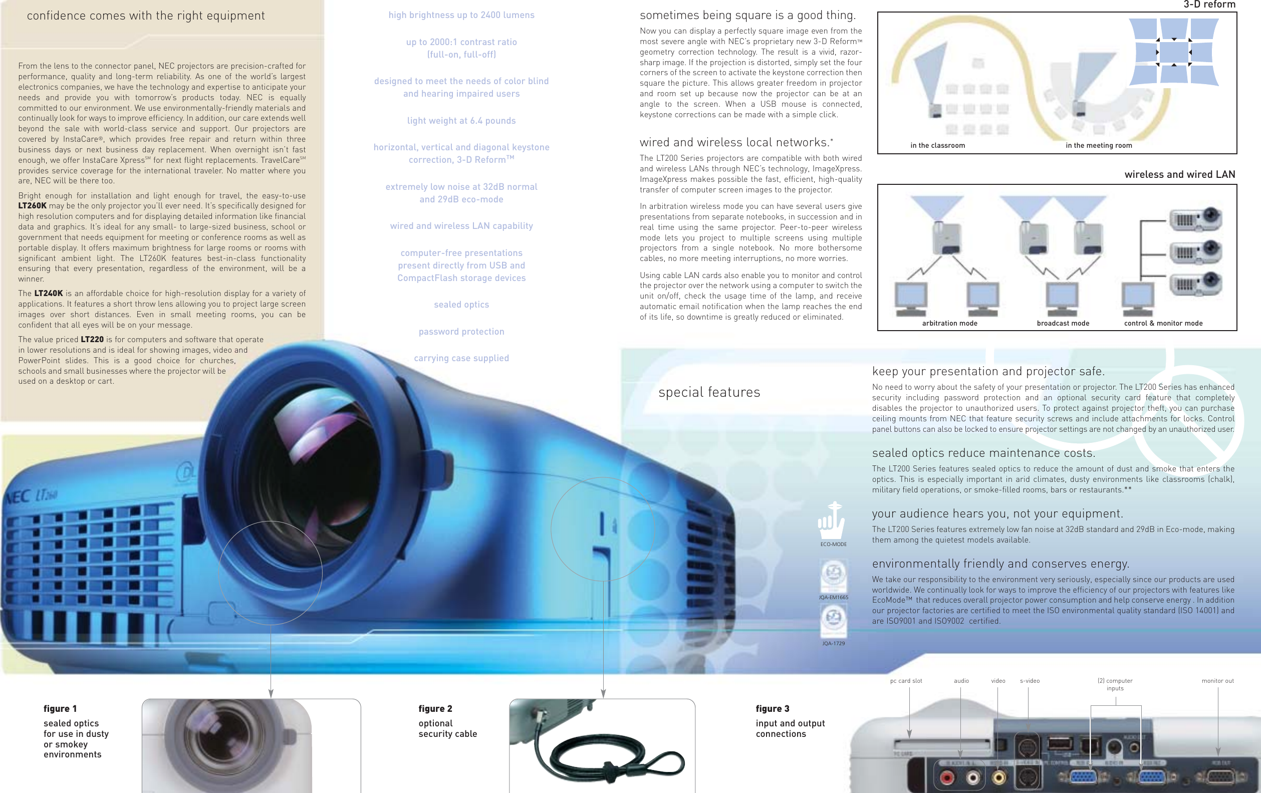 Page 3 of 4 - Nec Nec-Lt220-Users-Manual- 070306 CAT_LT260K/240K/220  Nec-lt220-users-manual