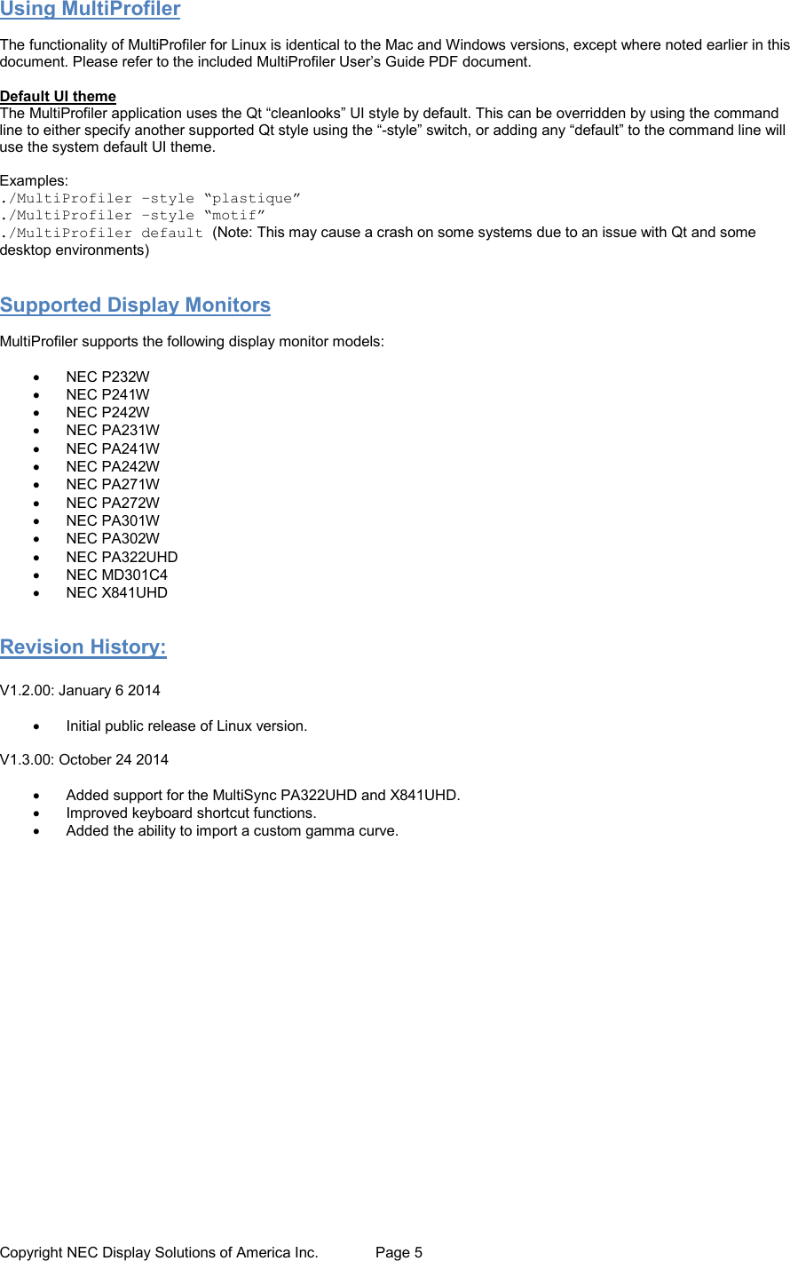 Page 5 of 6 - Nec Nec-Multiprofiler-Installation-Instructions- Display Solutions  Nec-multiprofiler-installation-instructions
