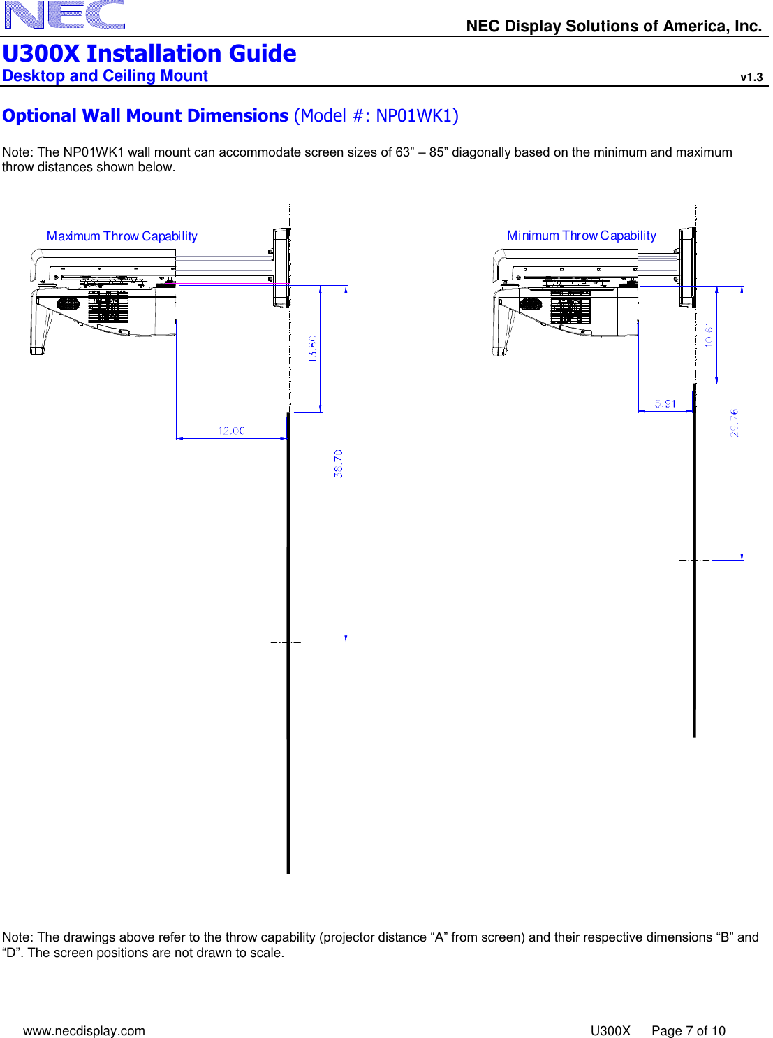 Nec Np U300x Wk1 Quick Start Guide Visual Systems