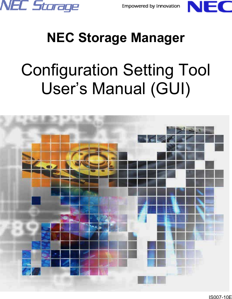 Nec Storage Manager Is007 10E Users Manual Configuration Setting Tool