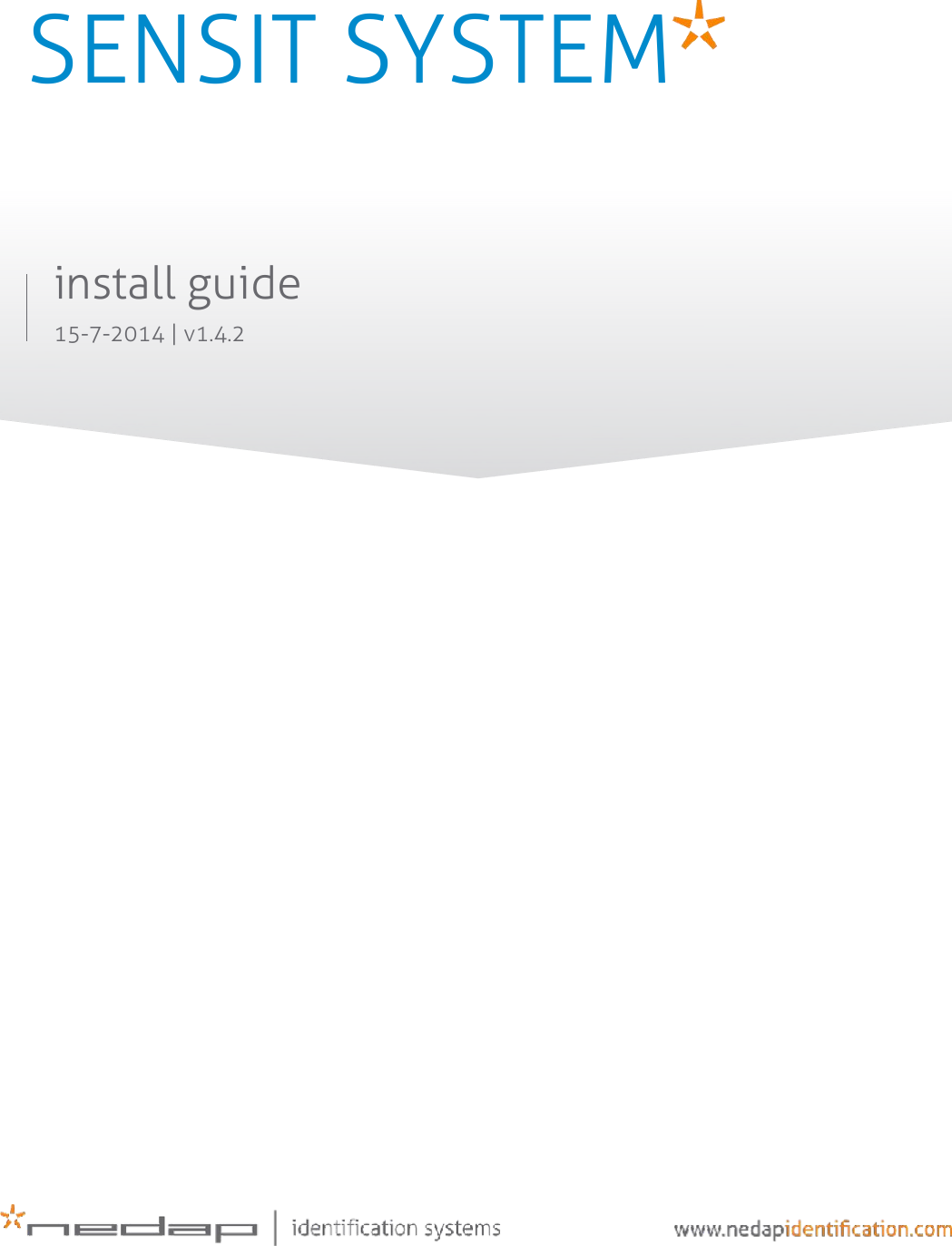       SENSIT SYSTEM    install guide  15-7-2014 | v1.4.2   