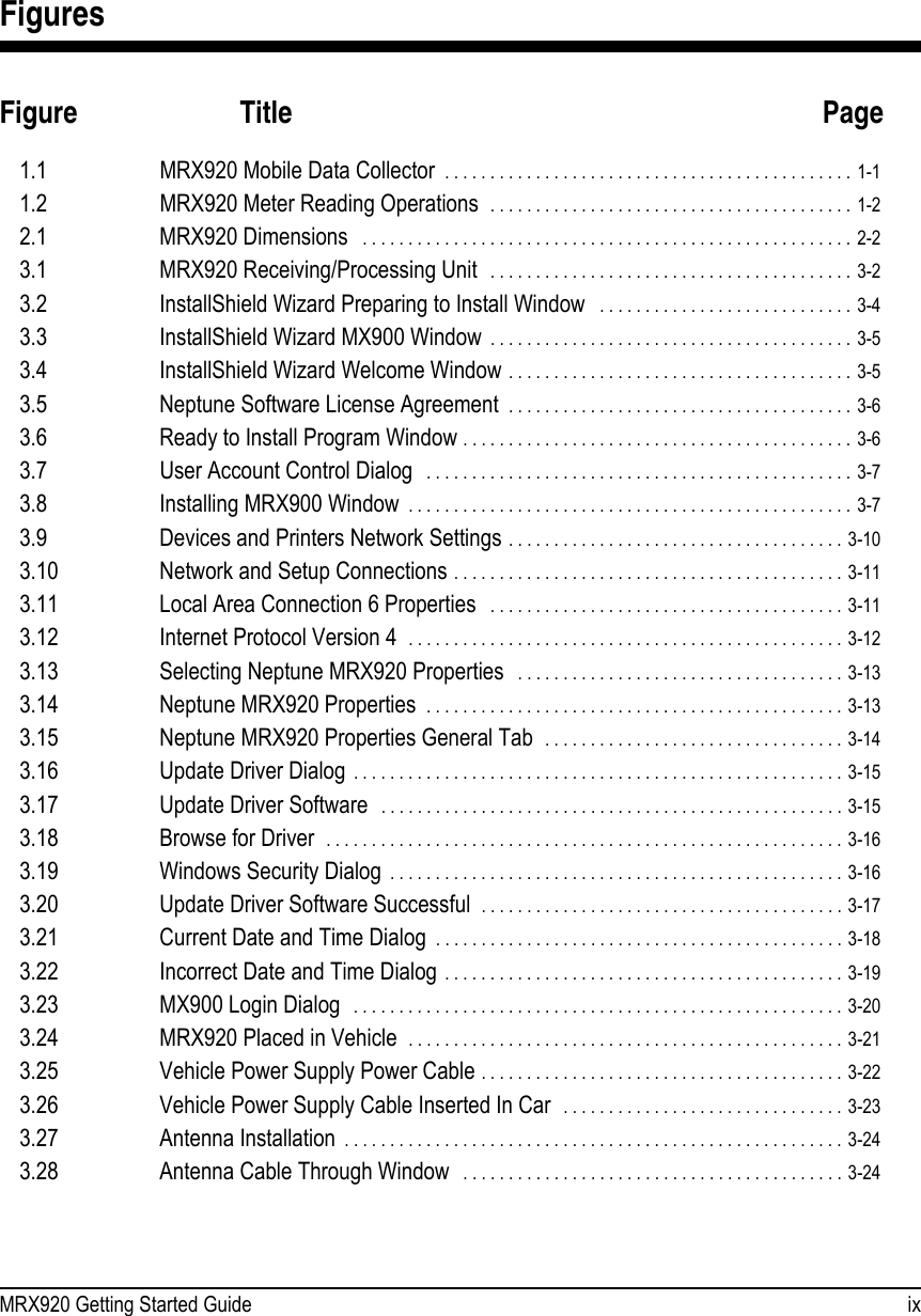 Page 11 of Neptune Technology Group MRXV4 mobile wireless data collection device User Manual MRX920 UM