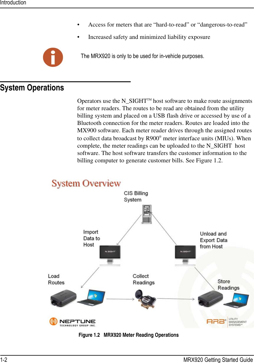 Page 16 of Neptune Technology Group MRXV4 mobile wireless data collection device User Manual MRX920 UM