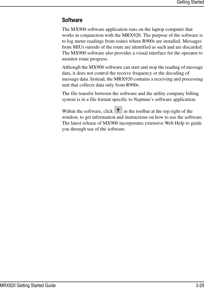Page 53 of Neptune Technology Group MRXV4 mobile wireless data collection device User Manual MRX920 UM