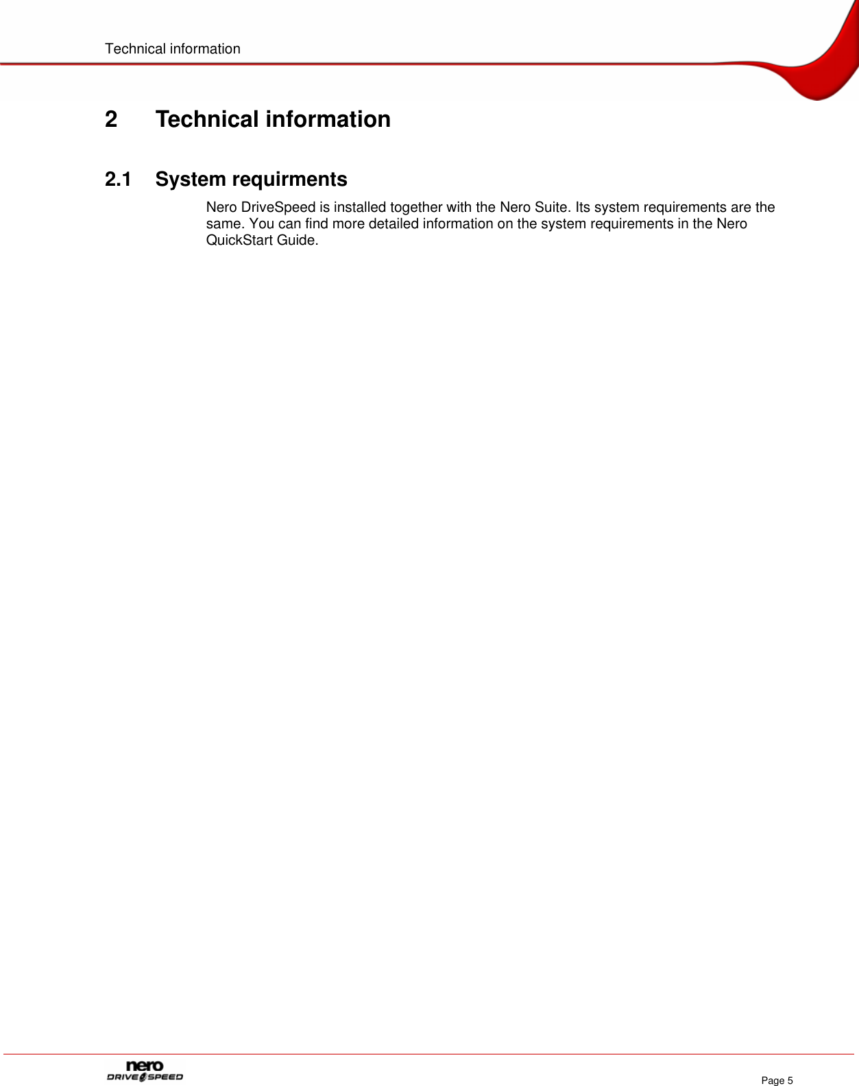 Page 5 of 12 - Nero - DRD_UML_ENG_INTRN_070223_V01__Nero_DriveSpeed_ENG Drive Speed User Manual Eng