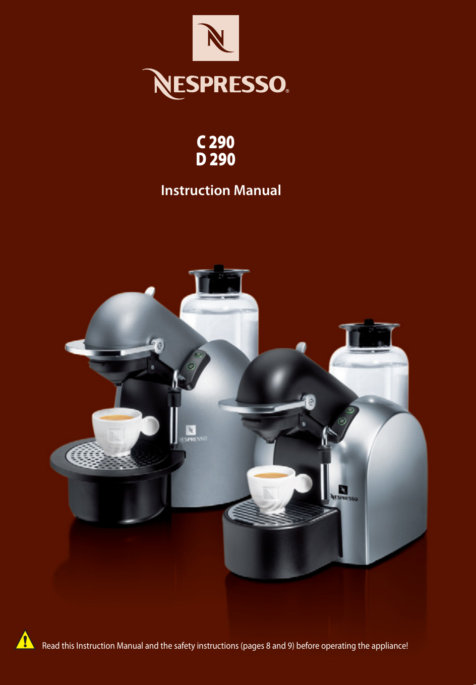 Page 1 of 10 - Nespresso D290 Www_PDF User Manual  To The 447c10b3-9031-4672-bba2-14ae723123fe