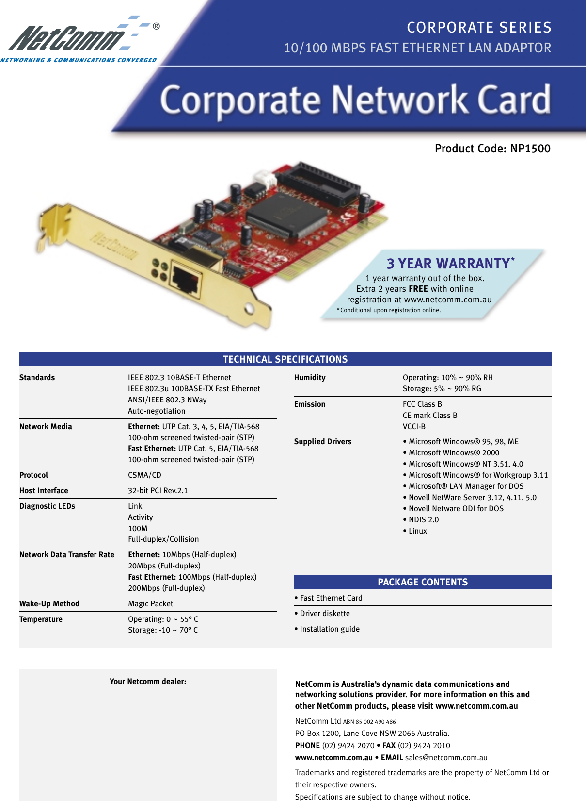Page 2 of 2 - Netcomm Netcomm-Np1500-Users-Manual- Netcomm-np1500-users-manual