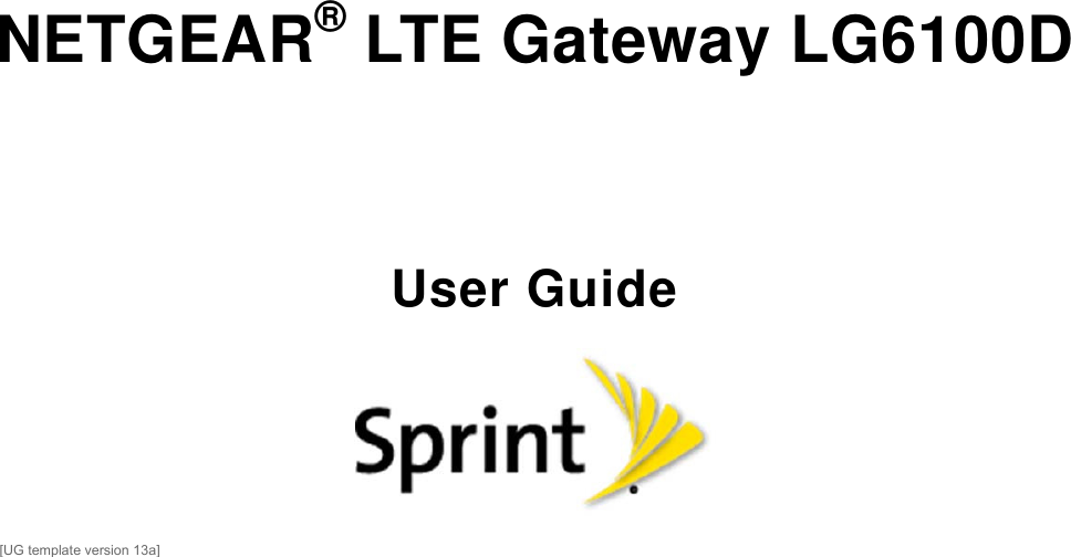  NETGEAR® LTE Gateway LG6100D  User Guide   [UG template version 13a]  