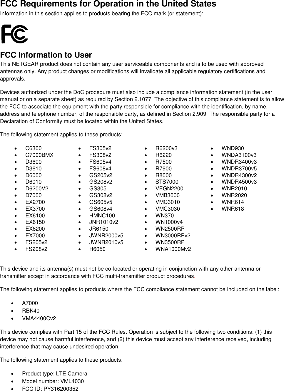 Page 3 of Netgear orporated 17200378 Mobile Router User Manual Notification of Compliance