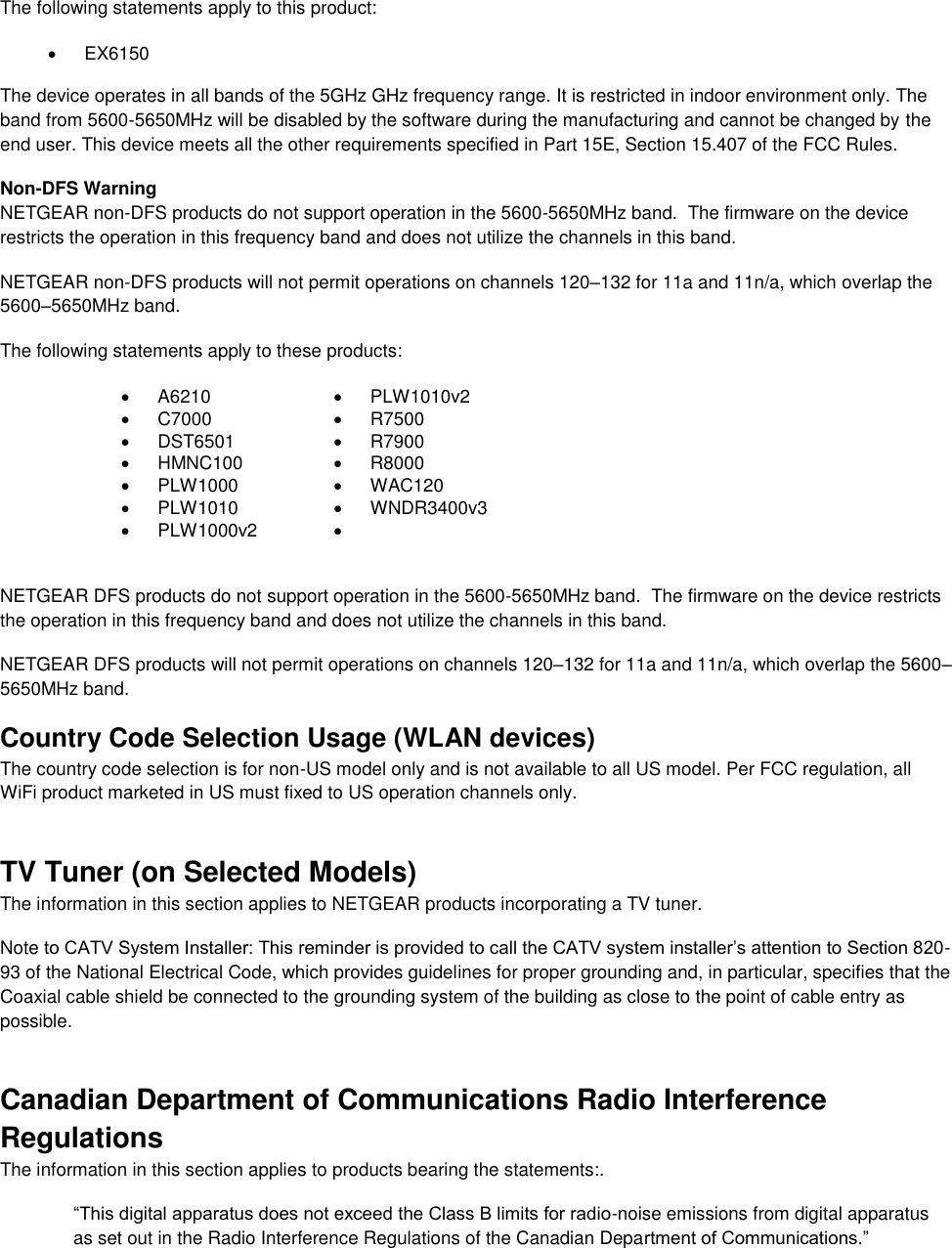 Page 9 of Netgear orporated 17200378 Mobile Router User Manual Notification of Compliance