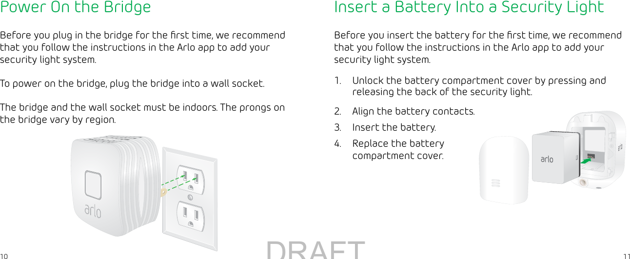 Page 6 of Netgear orporated 17300394 Arlo Bridge User Manual Arlo Baby Quick Start Guide