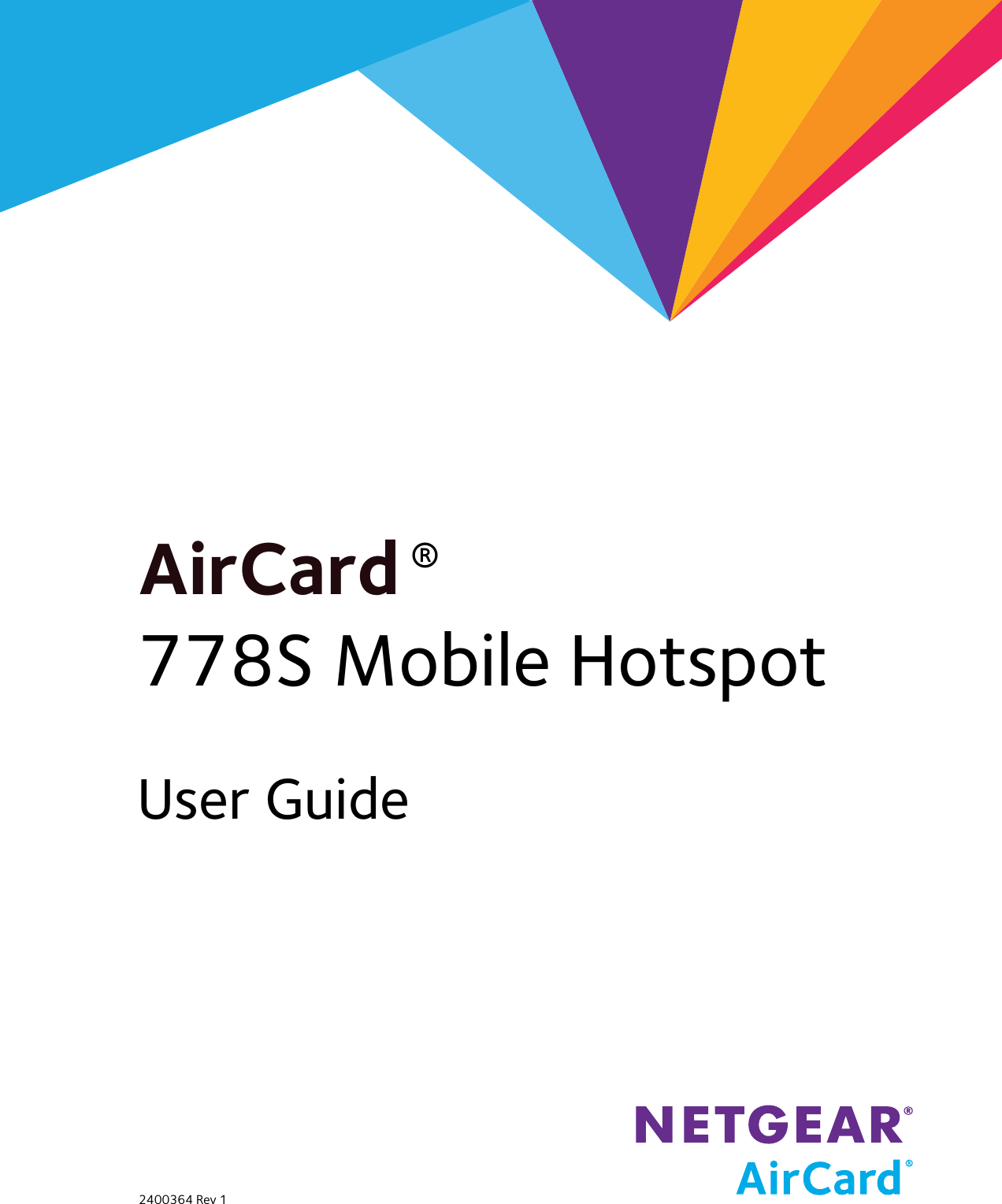 778S Mobile HotspotAirCard ®User Guide2400364 Rev 1