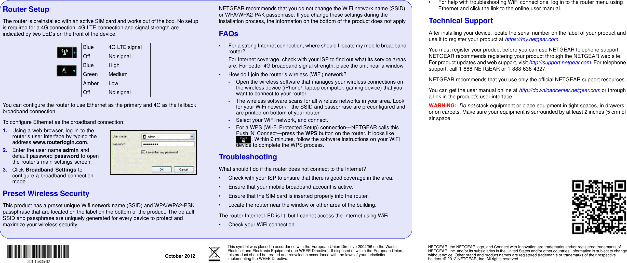 Page 2 of 2 - Netgear Netgear-Mbr1515-Installation-Guide- 4G LTE Mobile Broadband N300 WiFi Router MBR1515 Installation Guide  Netgear-mbr1515-installation-guide