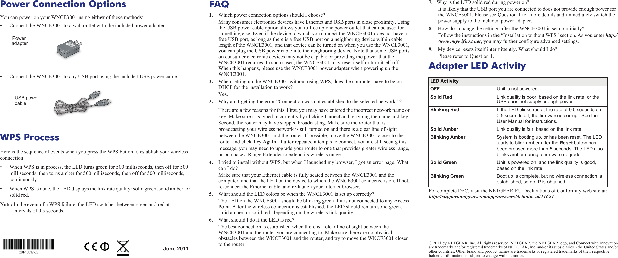 Page 2 of 2 - Netgear Netgear-Wnce3001-Installation-Guide- Universal Dual Band Wi-Fi Internet Adapter (WNCE3001) Netgear-wnce3001-installation-guide