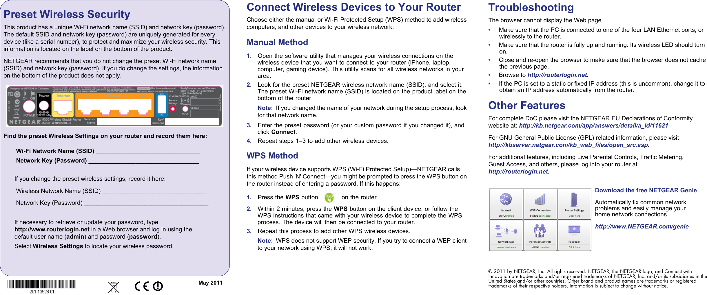 Page 2 of 2 - Netgear Netgear-Wnr3500Lv2-Quick-Start-Guide