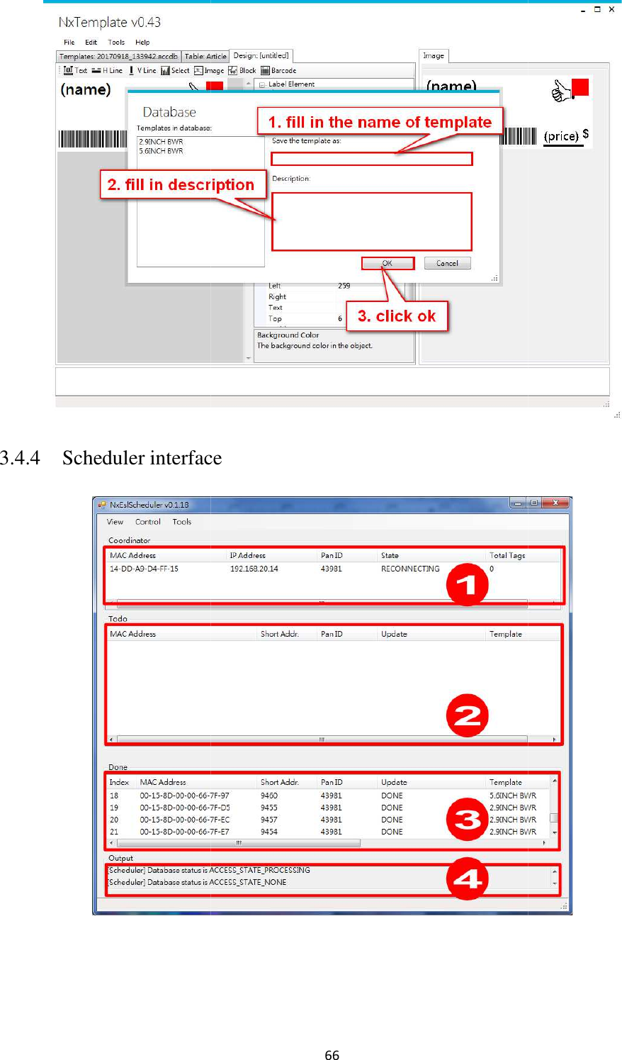 3.4.4 Scheduler interface66 interface     