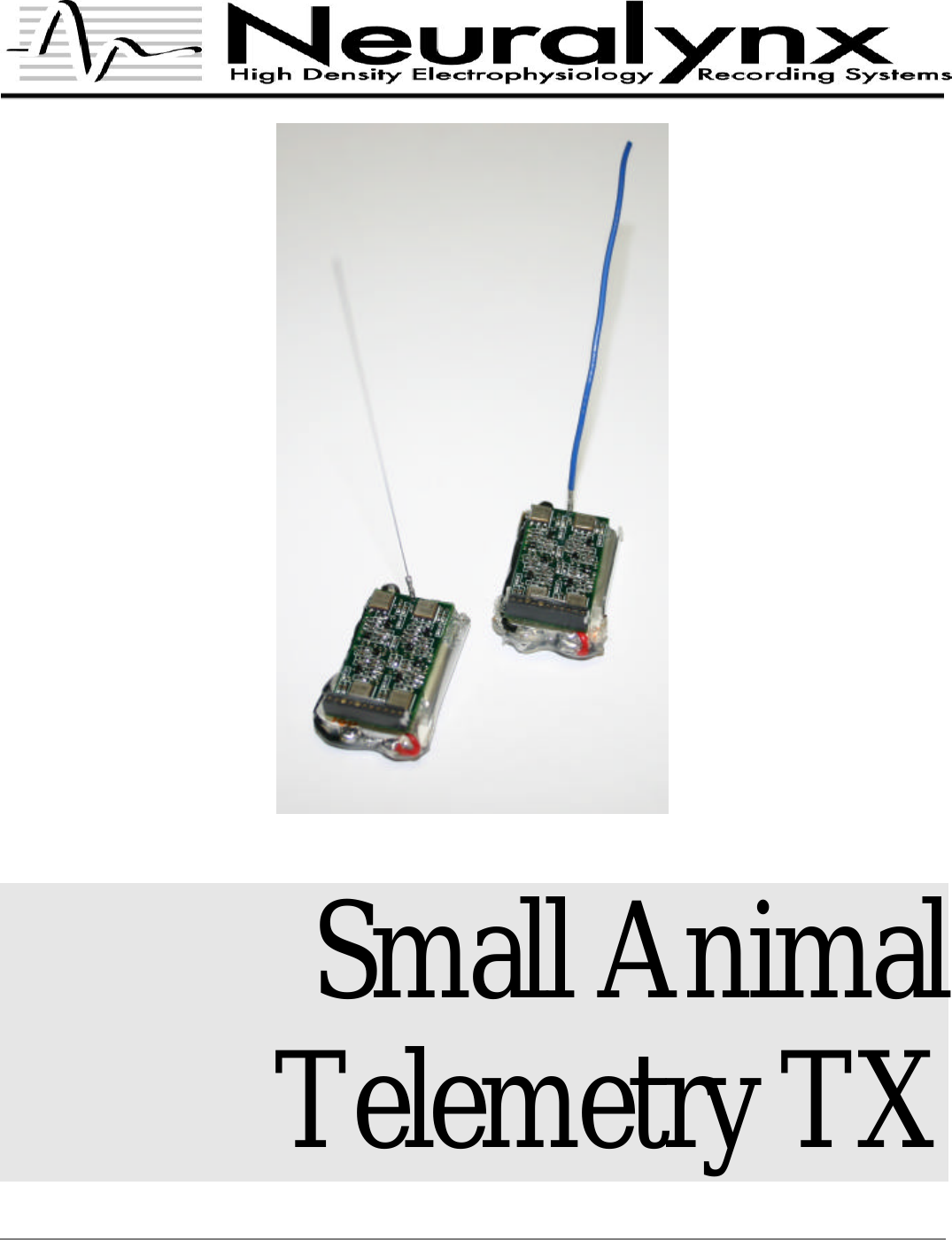        Small Animal Telemetry TX