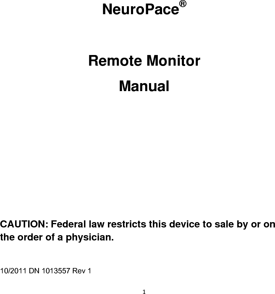 2                   © 2011 NeuroPace, Inc. 