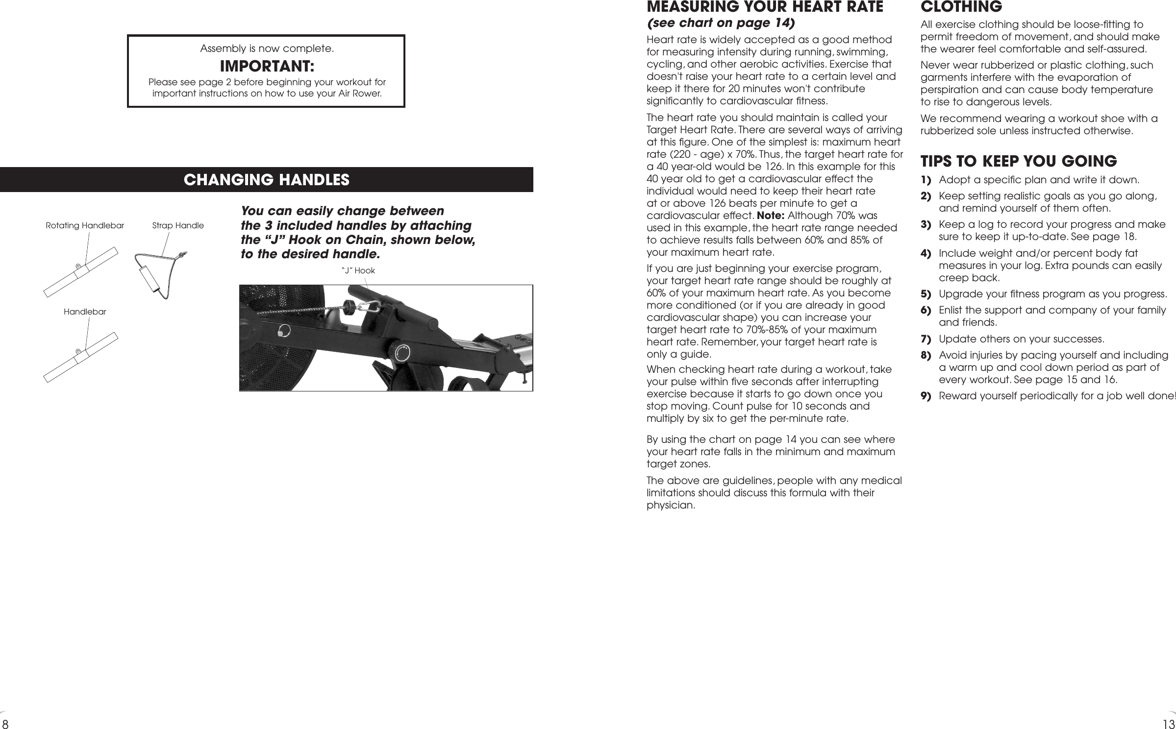 Page 9 of 11 - New-Balance New-Balance-3300-Users-Manual- 5K 3300 AIR ROWER Manual New-balance-3300-users-manual