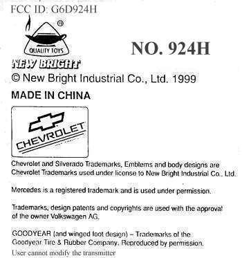 Radio Control Toy Vehicle TX User Manual