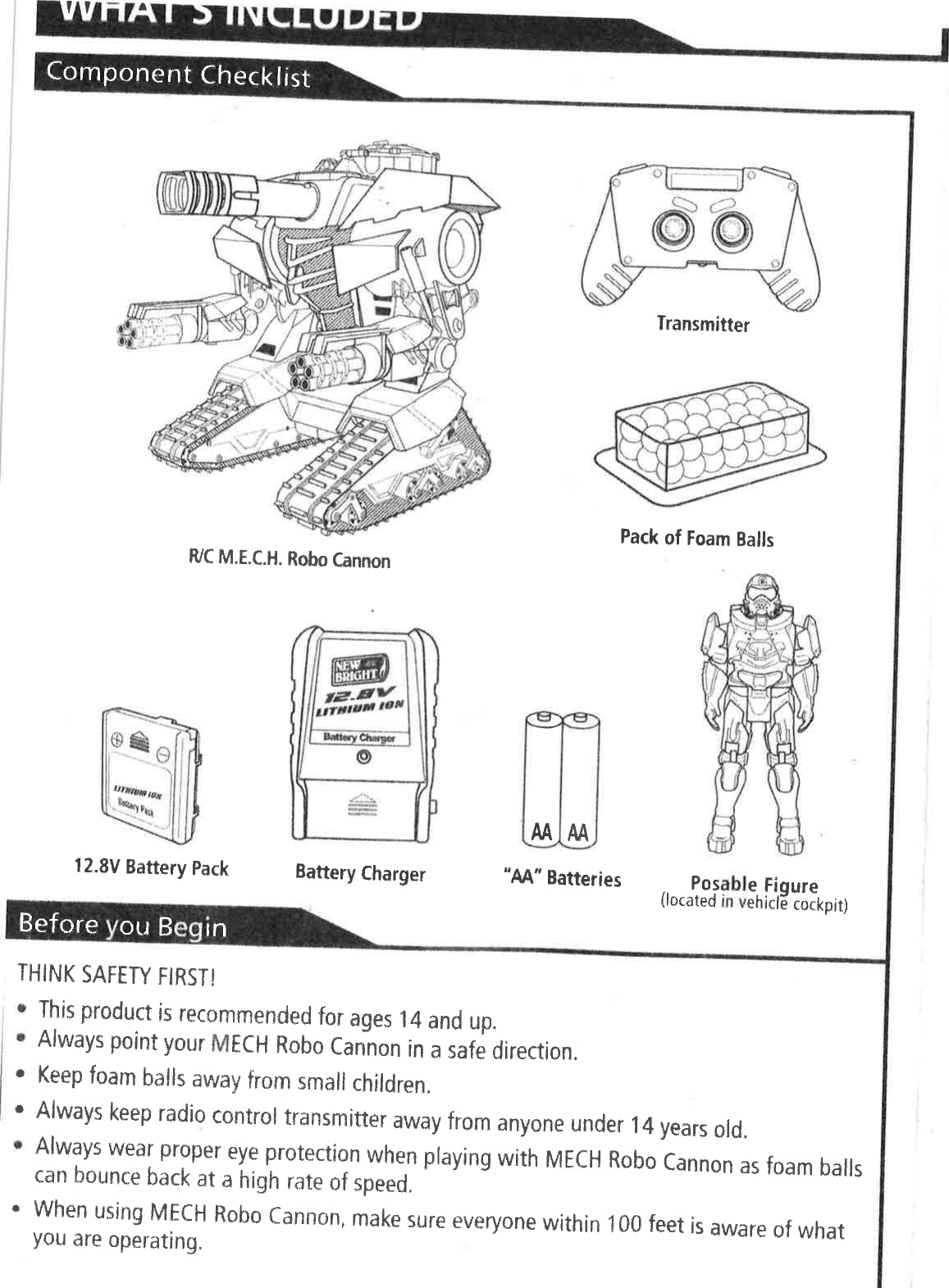 Page 2 of New Bright Co GF3725B TOY Receiver User Manual 