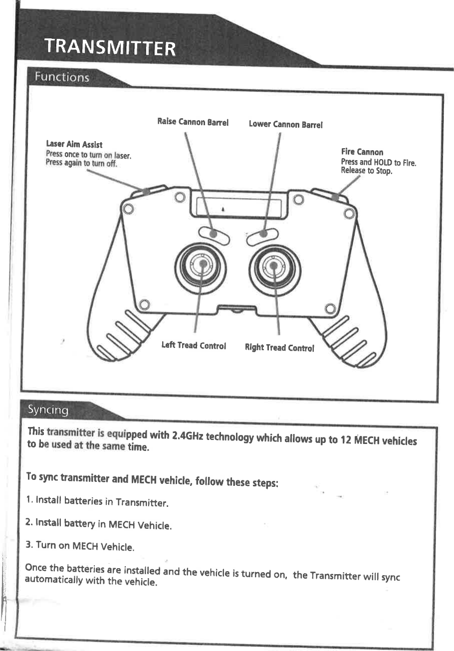 Page 4 of New Bright Co GF3725B TOY Receiver User Manual 