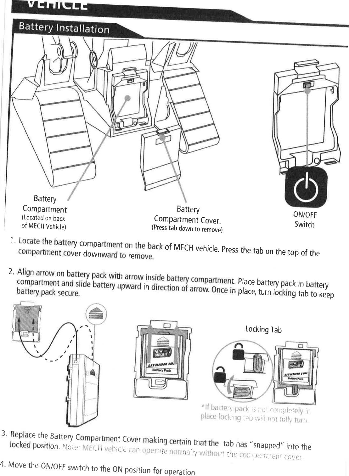 Page 7 of New Bright Co GF3725B TOY Receiver User Manual 