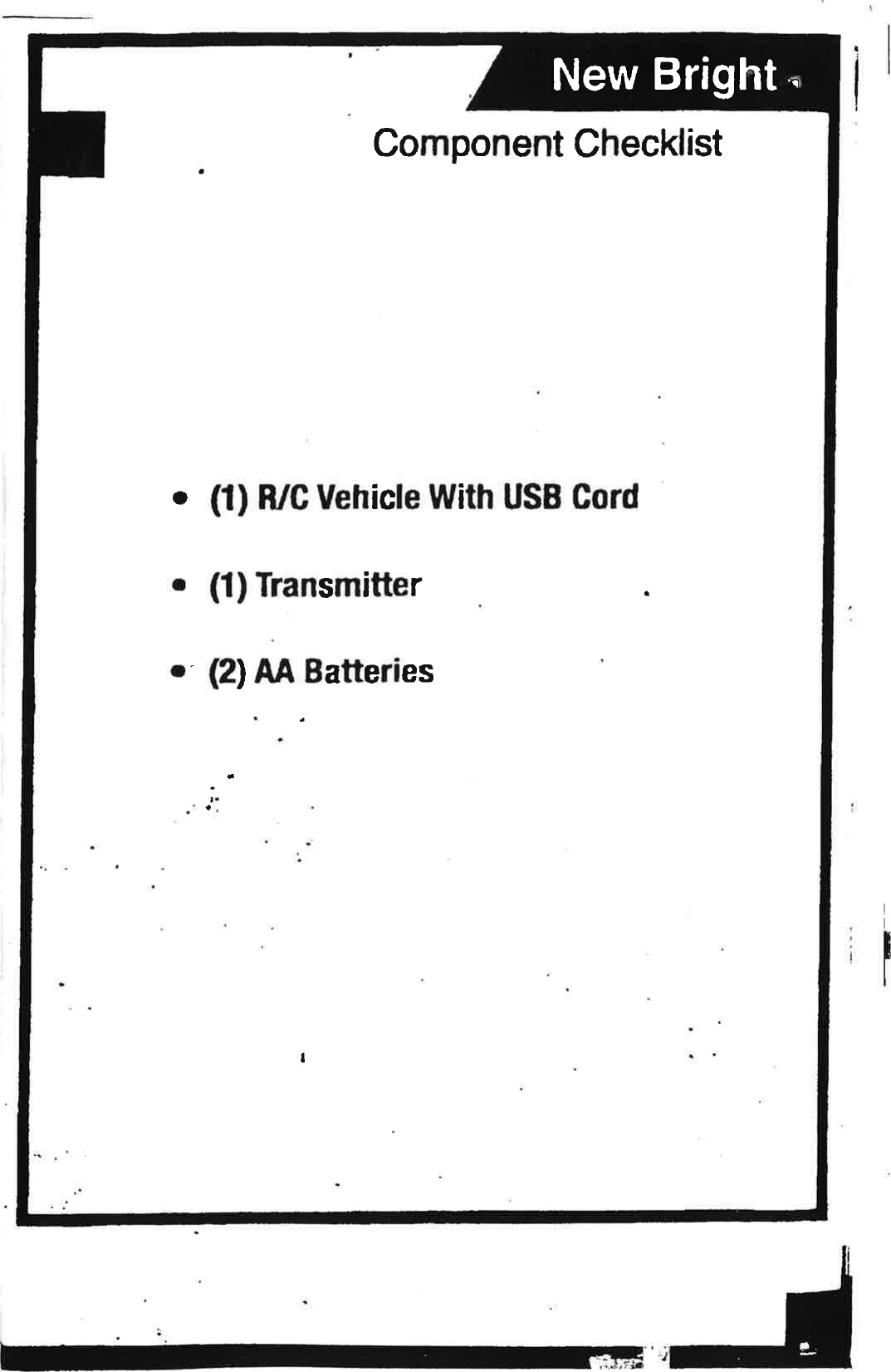 Page 3 of New Bright Co GF64ARR TOY Receiver User Manual 