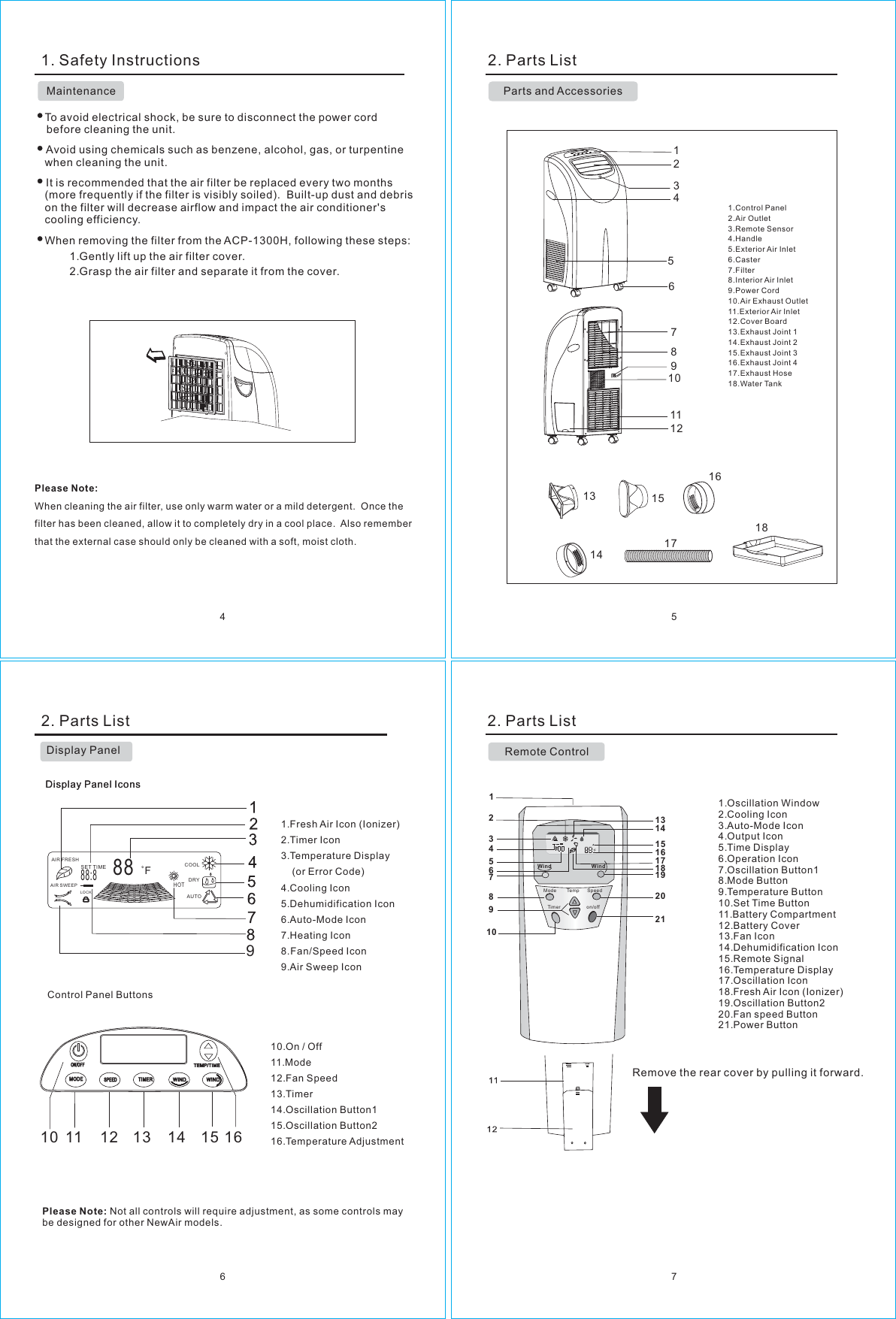 Page 2 of 5 - Newair Newair-Acp-1300H-Users-Manual- Ooad04\华源 (G)\2008\FJ\3.1...  Newair-acp-1300h-users-manual