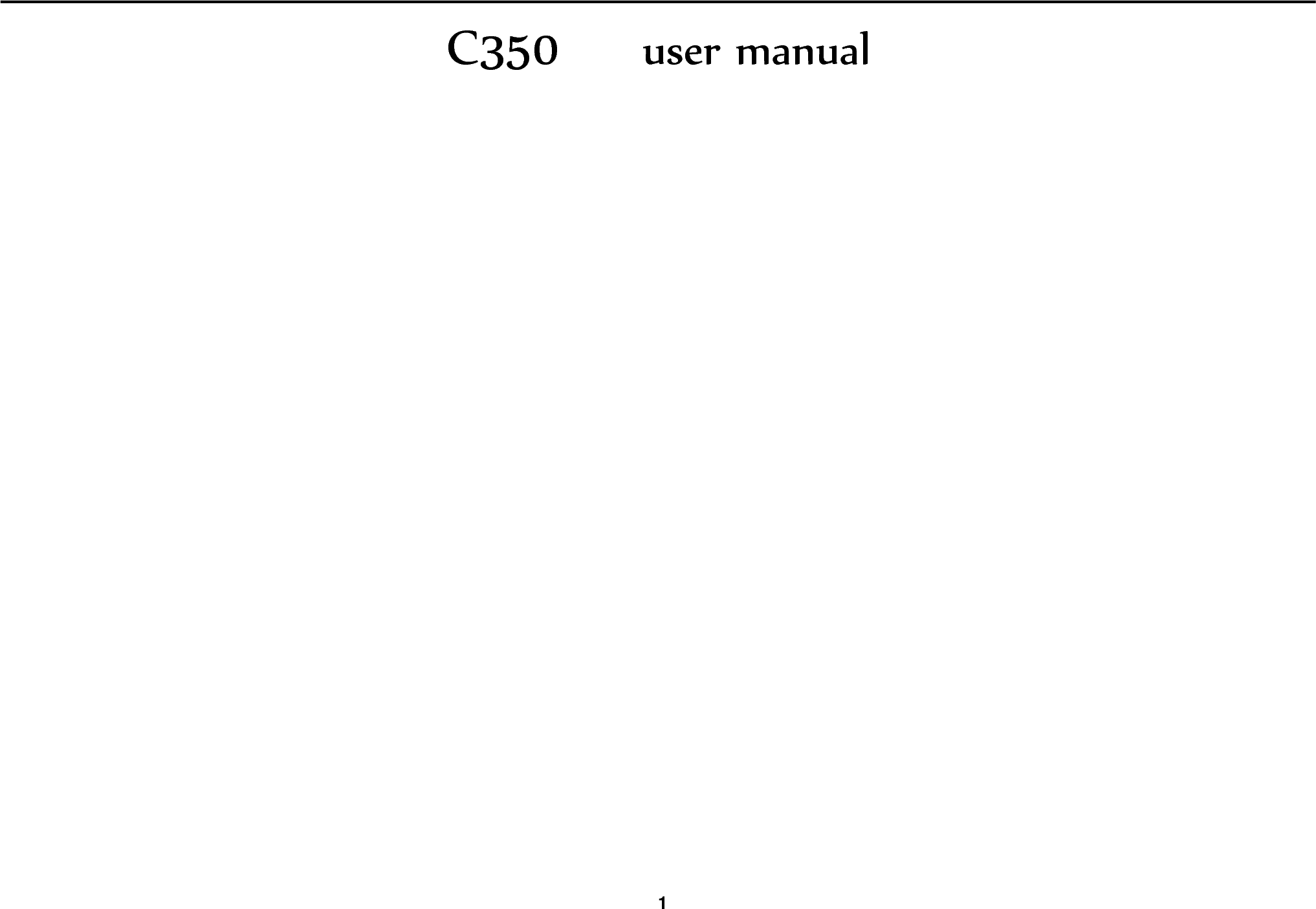   1 C350  user manual          