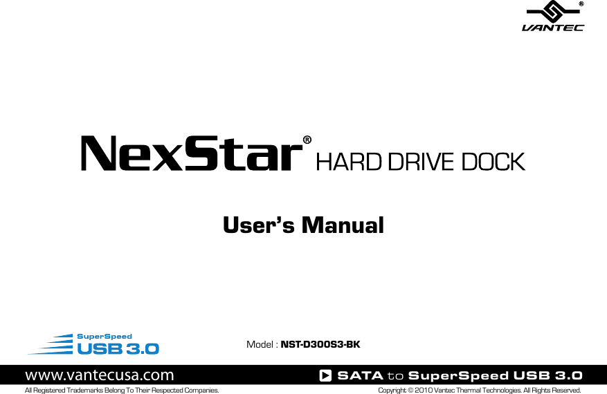 Nexstar Nst D300S3 Bk Users Manual 1