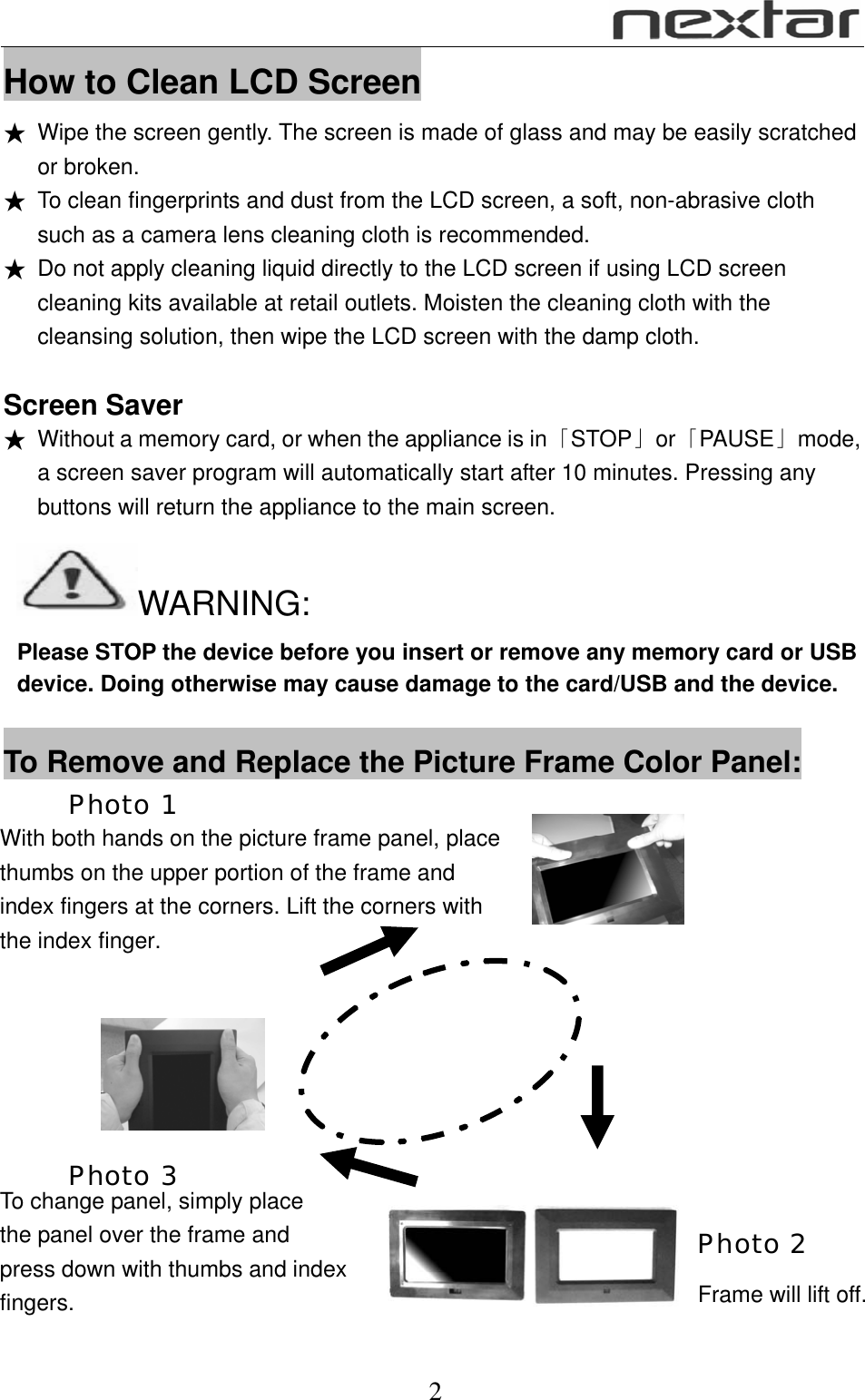 Page 3 of 8 - Nextar Nextar-N7-110-Users-Manual N7-110 Manual