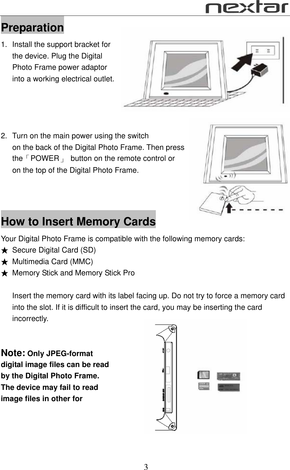 Page 4 of 8 - Nextar Nextar-N7-110-Users-Manual N7-110 Manual