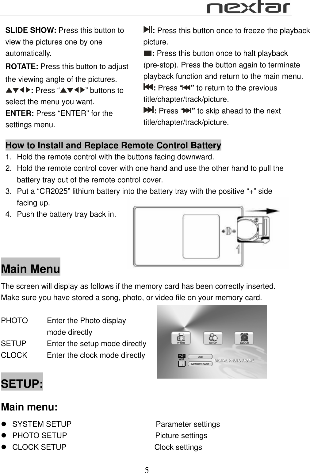 Page 6 of 8 - Nextar Nextar-N7-110-Users-Manual N7-110 Manual